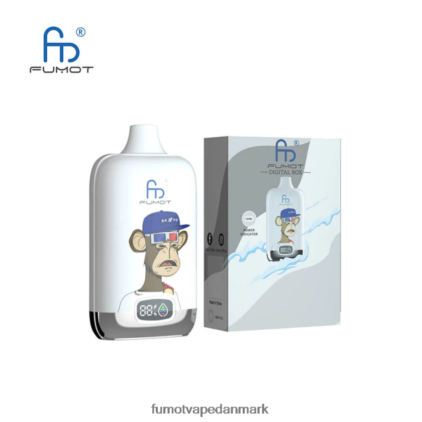 Fumot Vape Flavors - Fumot Digital Box engangs vape pod 12000 - 20ml (1 stk) 4686X6157 vandmelon is