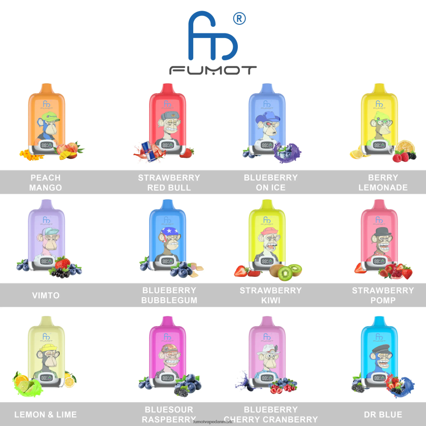 Fumot Vape Flavors - Fumot Digital Box engangs vape pod 12000 - 20ml (1 stk) 4686X6157 vandmelon is