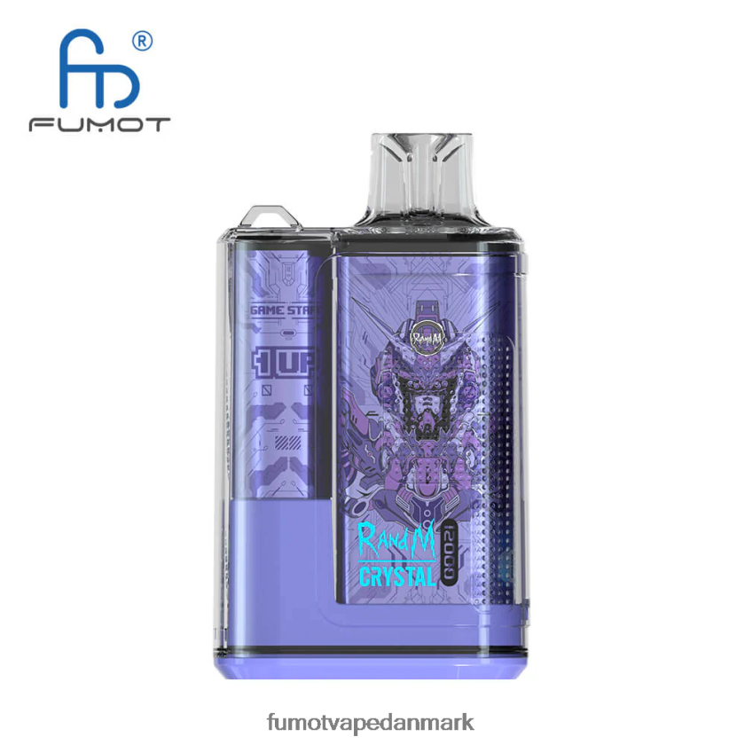 Fumot Danmark - Fumot Crystal 1 stk - 12000 engangs vape boks 20ml 4686X6271 blandede bær