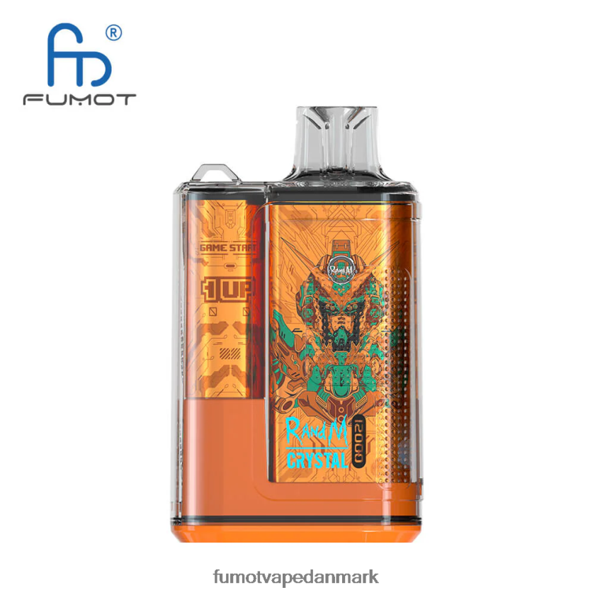 Fumot Vape Price - Fumot Crystal 1 stk - 12000 engangs vape boks 20ml 4686X6274 fersken mango