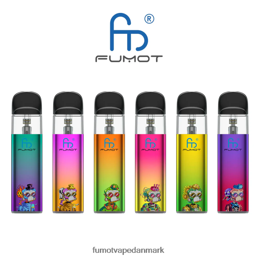 Fumot Danmark - Fumot Dazzle Lite tpd-kompatibelt tomt vape-sæt (1 stk) 4686X6551 grøn-lilla