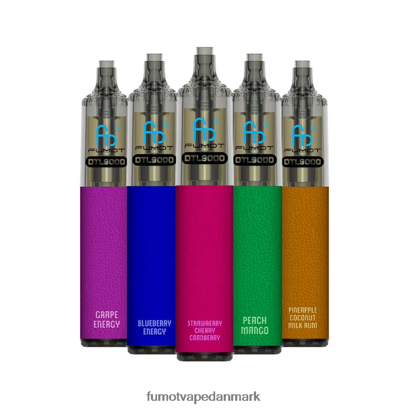 Fumot Danmark - Fumot DTL engangs vape pen 9000- 18ml (1 stk) 4686X6371 fersken mango