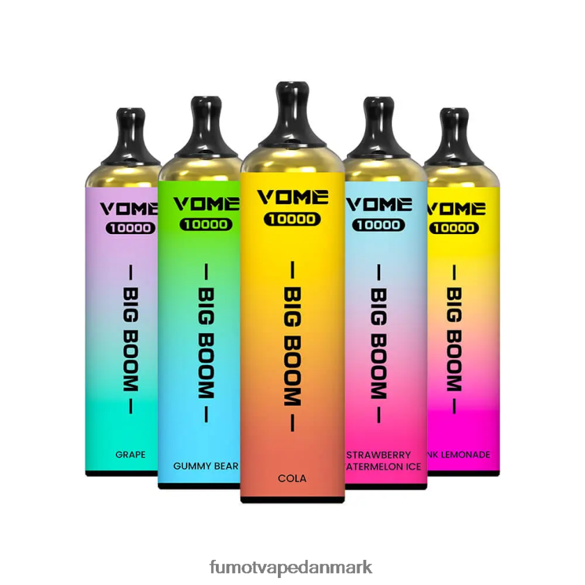 Fumot Danmark - Fumot Vome Big Boom engangs vape pen 10000 - 20ml (1 stk) 4686X6441 blå razz is