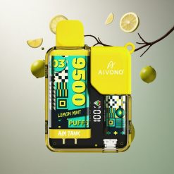 Aivono Aim Tank 9500 Citronmynte 18ml 650mAh 5% nikotin