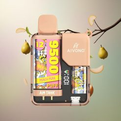 Aivono Aim Tank 9500 Fersken Pære 650mAh 5% Nikotin