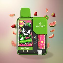 Aivono Aim Tank 9500 Jordbær Vandmelon 18ml 650mAh 5% Nicotin