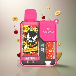 Aivono Aim Tank 9500 Kirsebær Cantaloupe 650mAh 18ml Nikotin