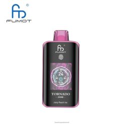 Fumot Vape Flavors | Fumot Tornado 25000 engangs vape saftig ferskenis H4D2L7
