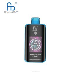 Fumot Vape | Fumot Tornado 25000 engangs vape blåbær hindbær H4D2L3