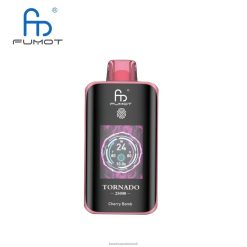 Fumot Vape Price | Fumot Tornado 25000 engangs vape kirsebærbombe H4D2L4
