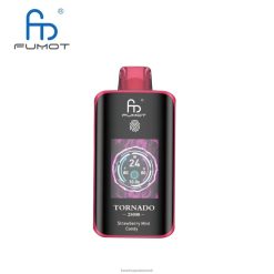 Fumot Vape Sale | Fumot Tornado 25000 engangs vape jordbær mynte slik H4D2L15