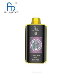 Fumot Vape Shop | Fumot Tornado 25000 engangs vape fersken mango vandmelon H4D2L9